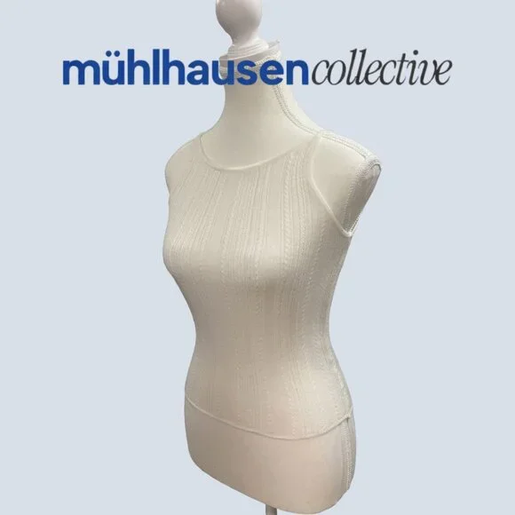 Wild Fable Cream Ribbed Knit Tank Top - Picture 2 of 4